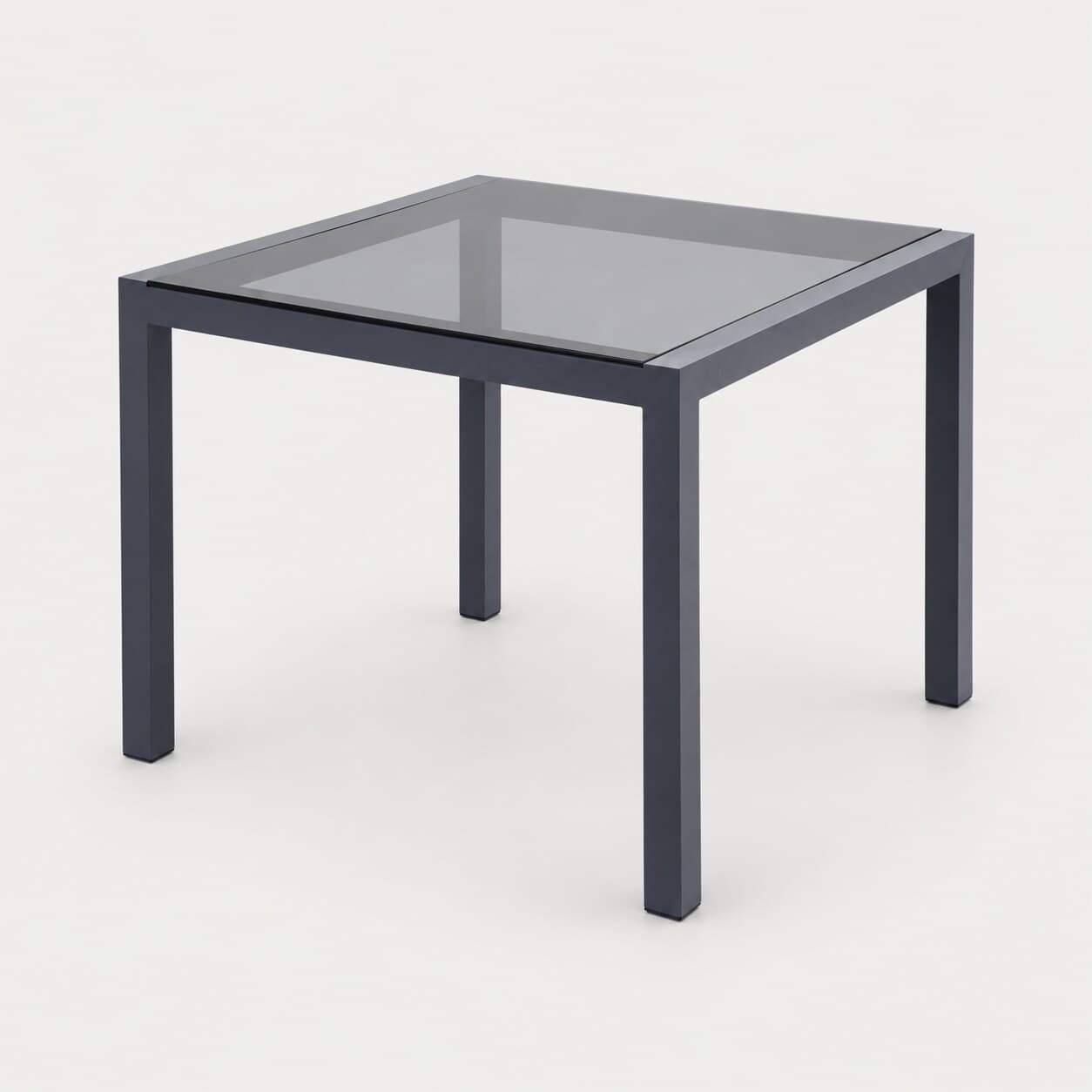 Mesa quadrada Perfile alum/vidro