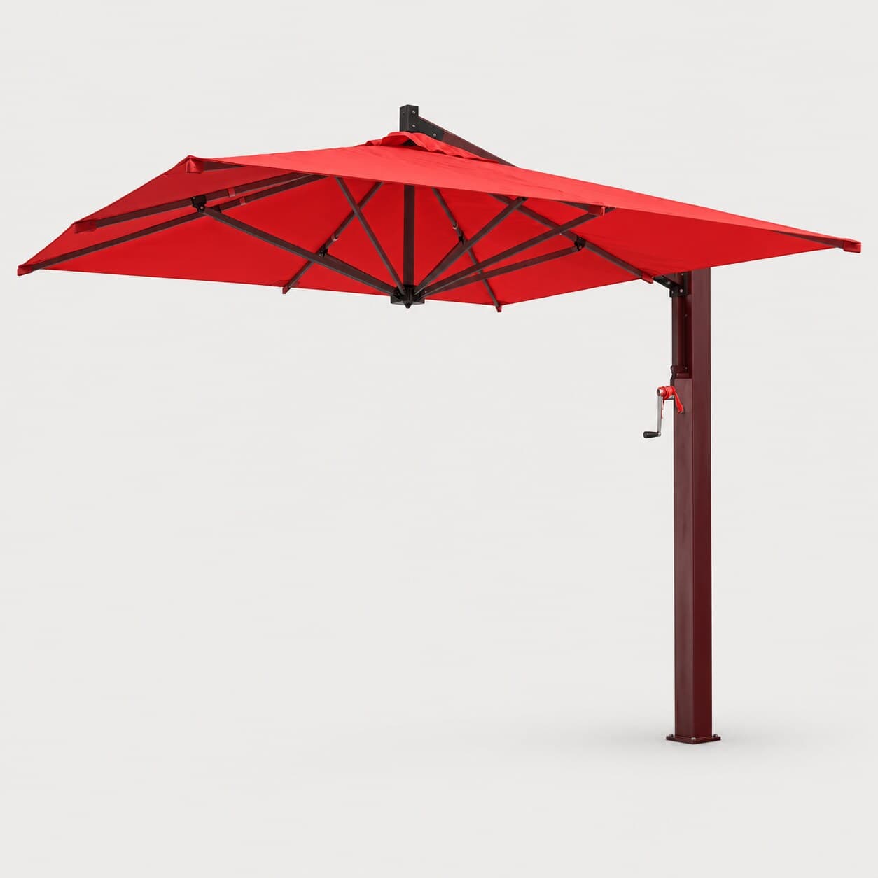 Ombrelone ELEGANCE parede/estaca quadrado 3x3 m híbrido