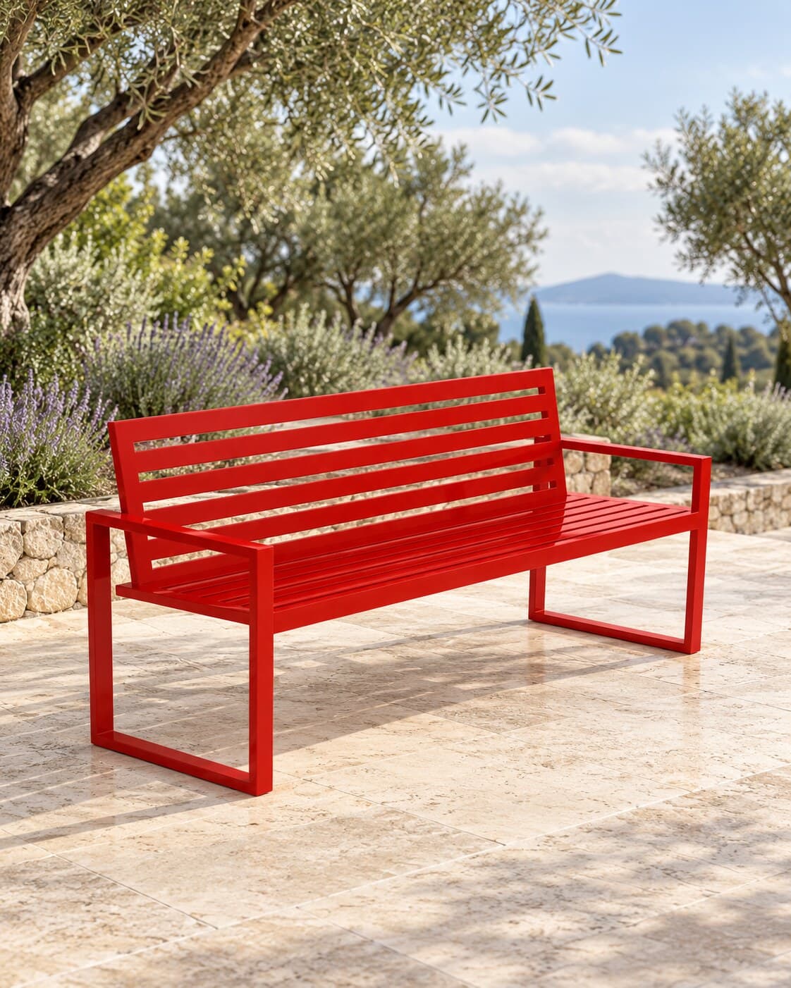 Banco Perfile aluminio em ambiente