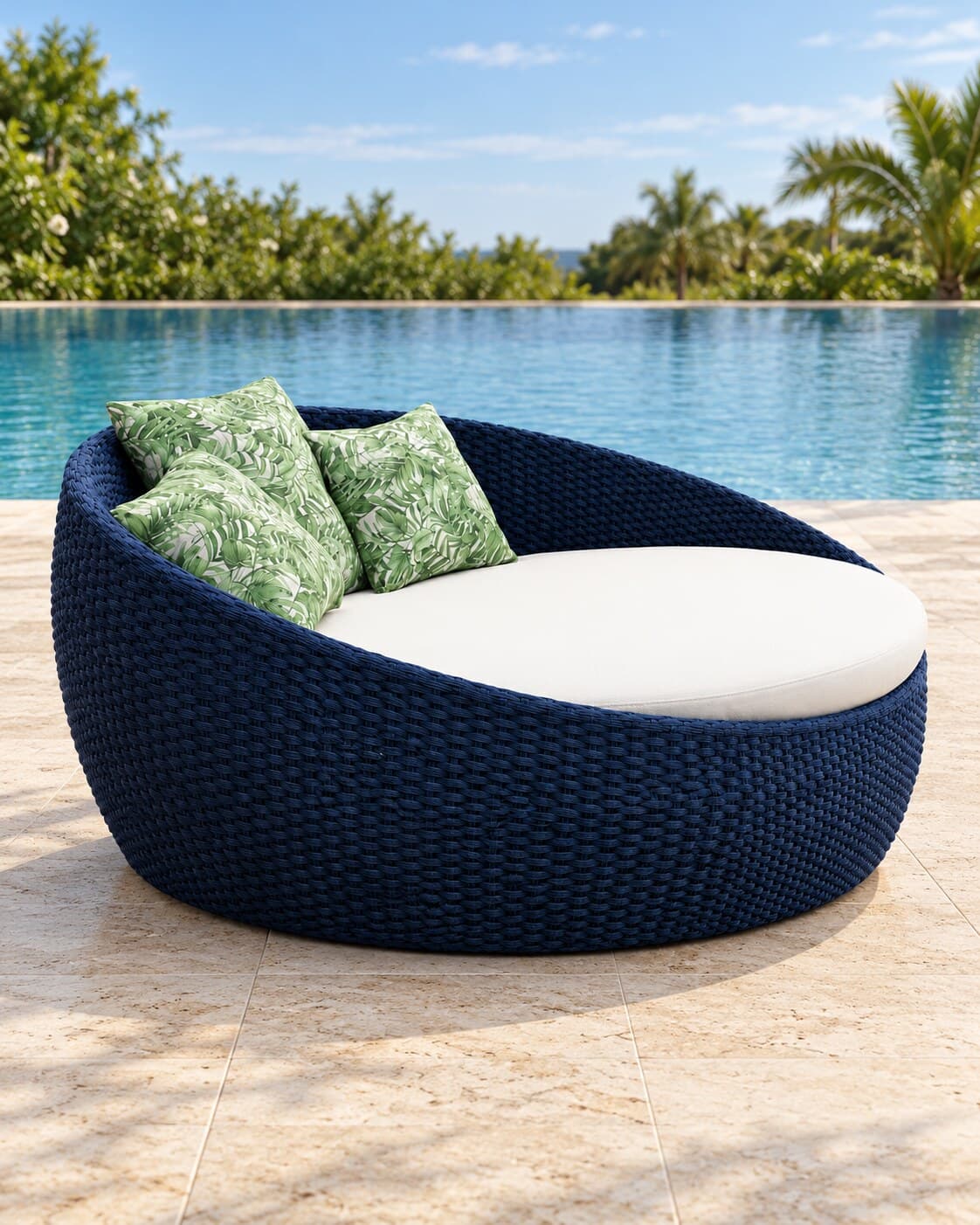 Chaise ELEGANCE corda Náutica em ambiente