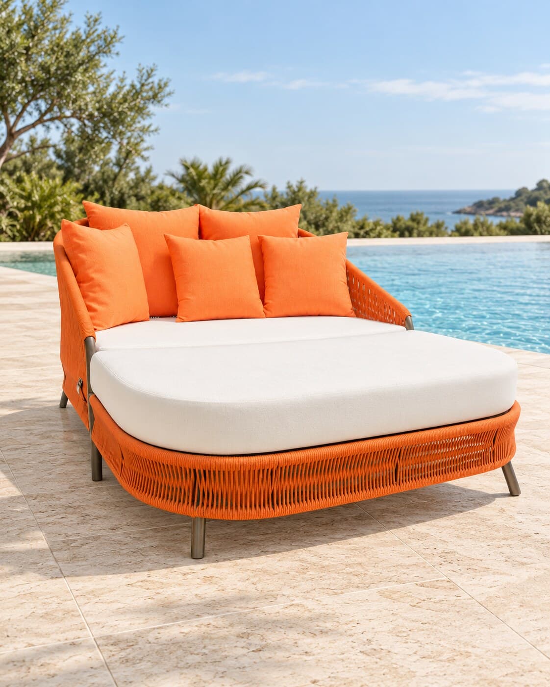 Chaise SUMMER bipartida em ambiente