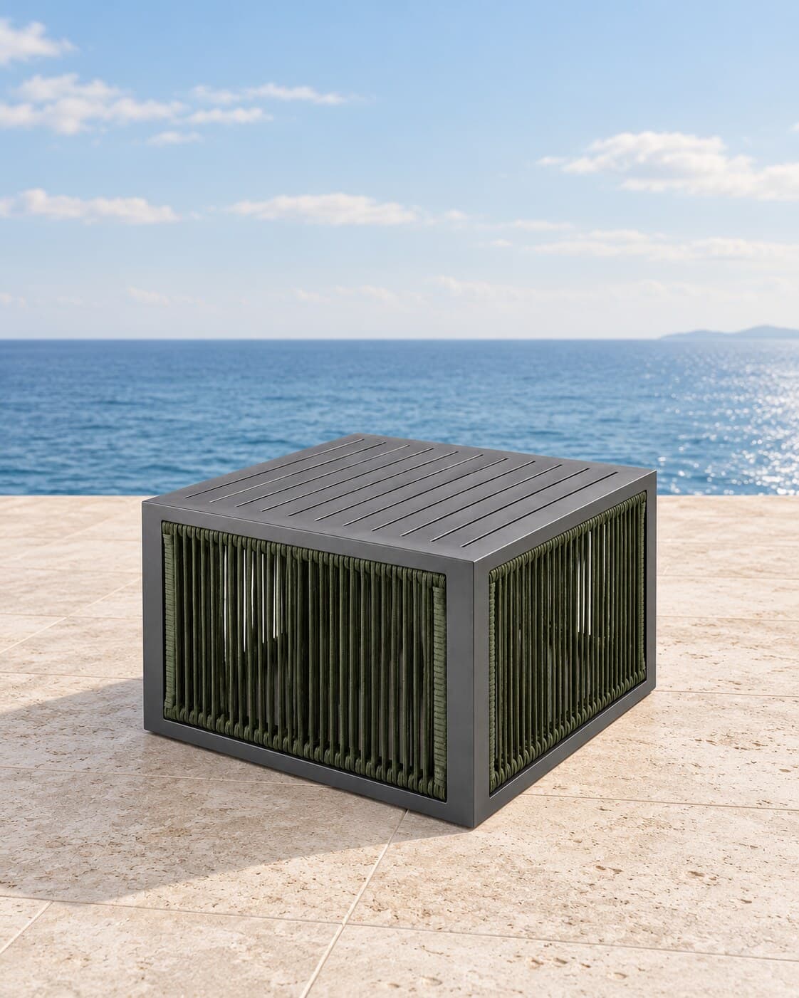 Mesa centro Sottile corda em ambiente