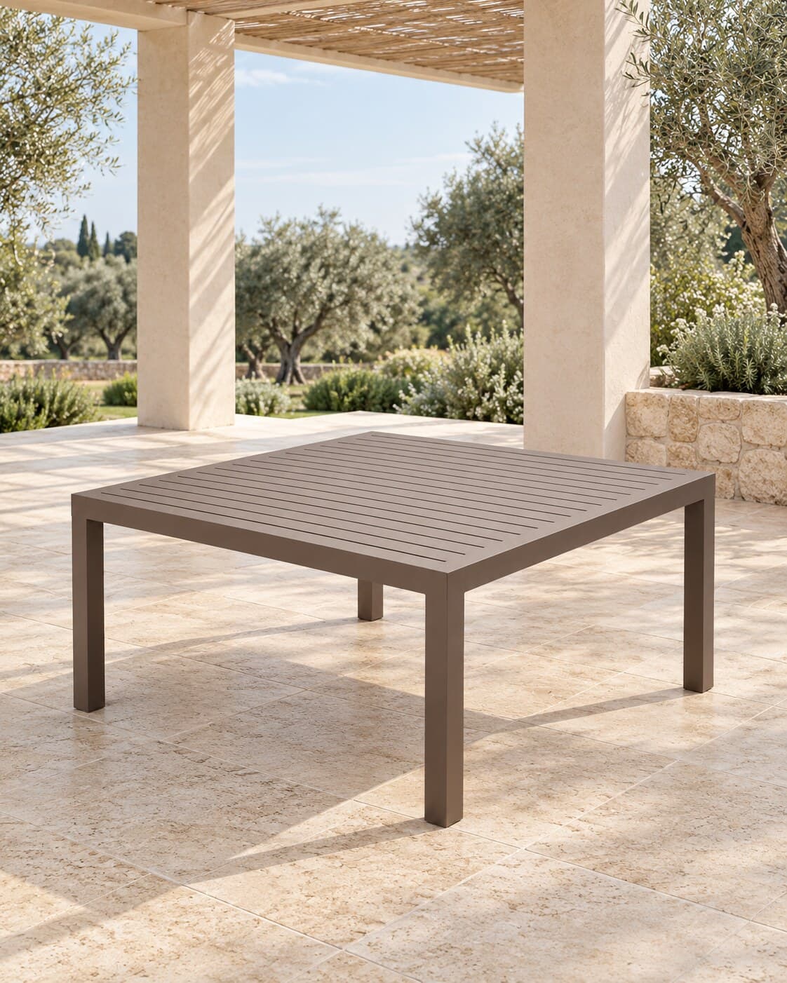 Mesa PERFILE plus aluminio em ambiente