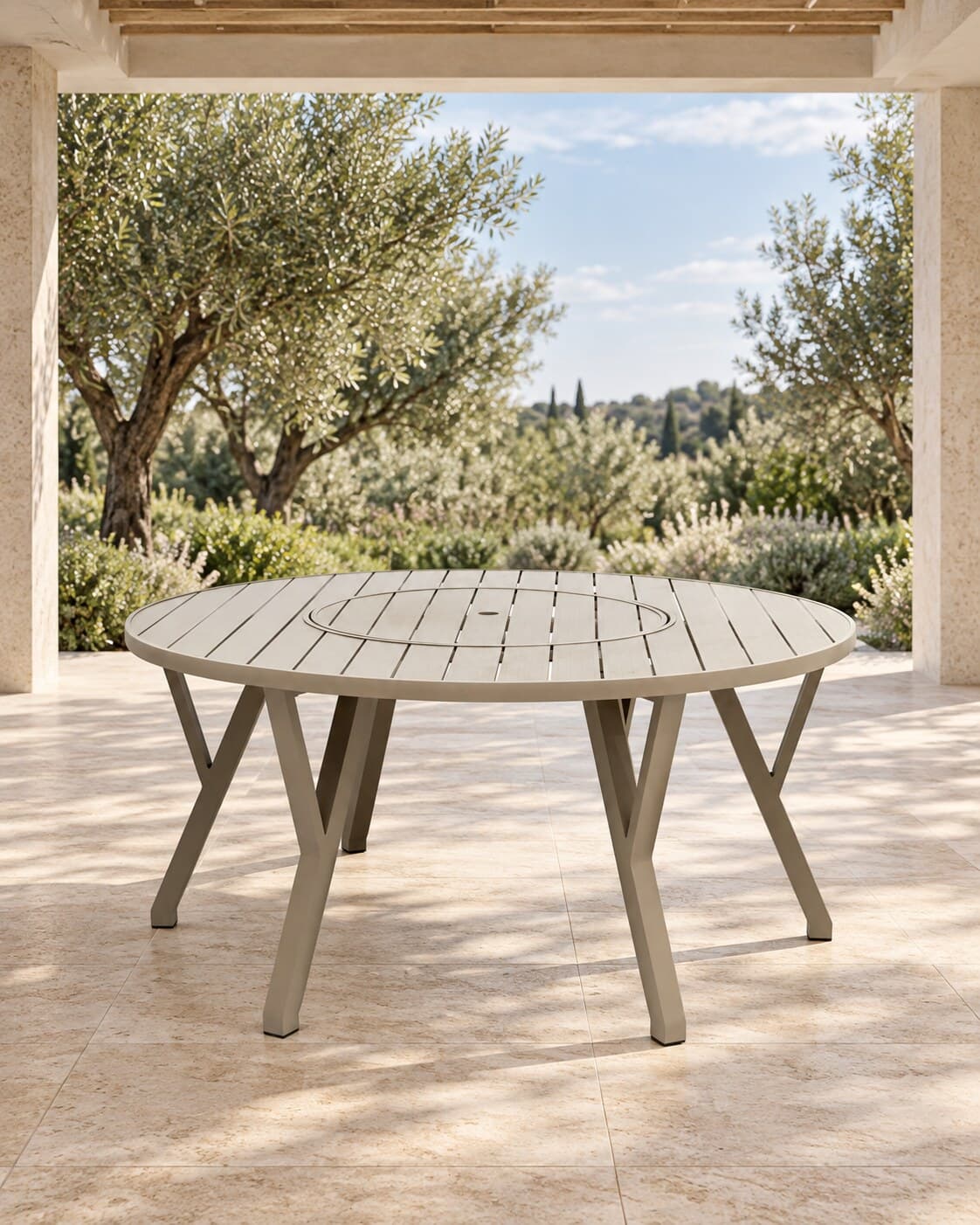 Mesa Pratic girador 1,60m em ambiente