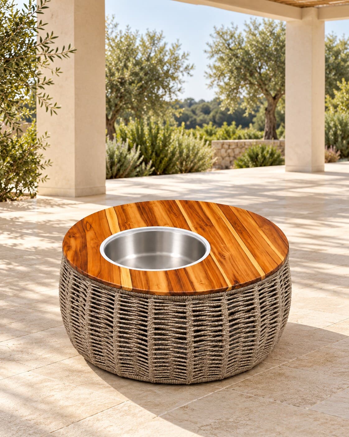 Mesa Champanheira Teka em ambiente