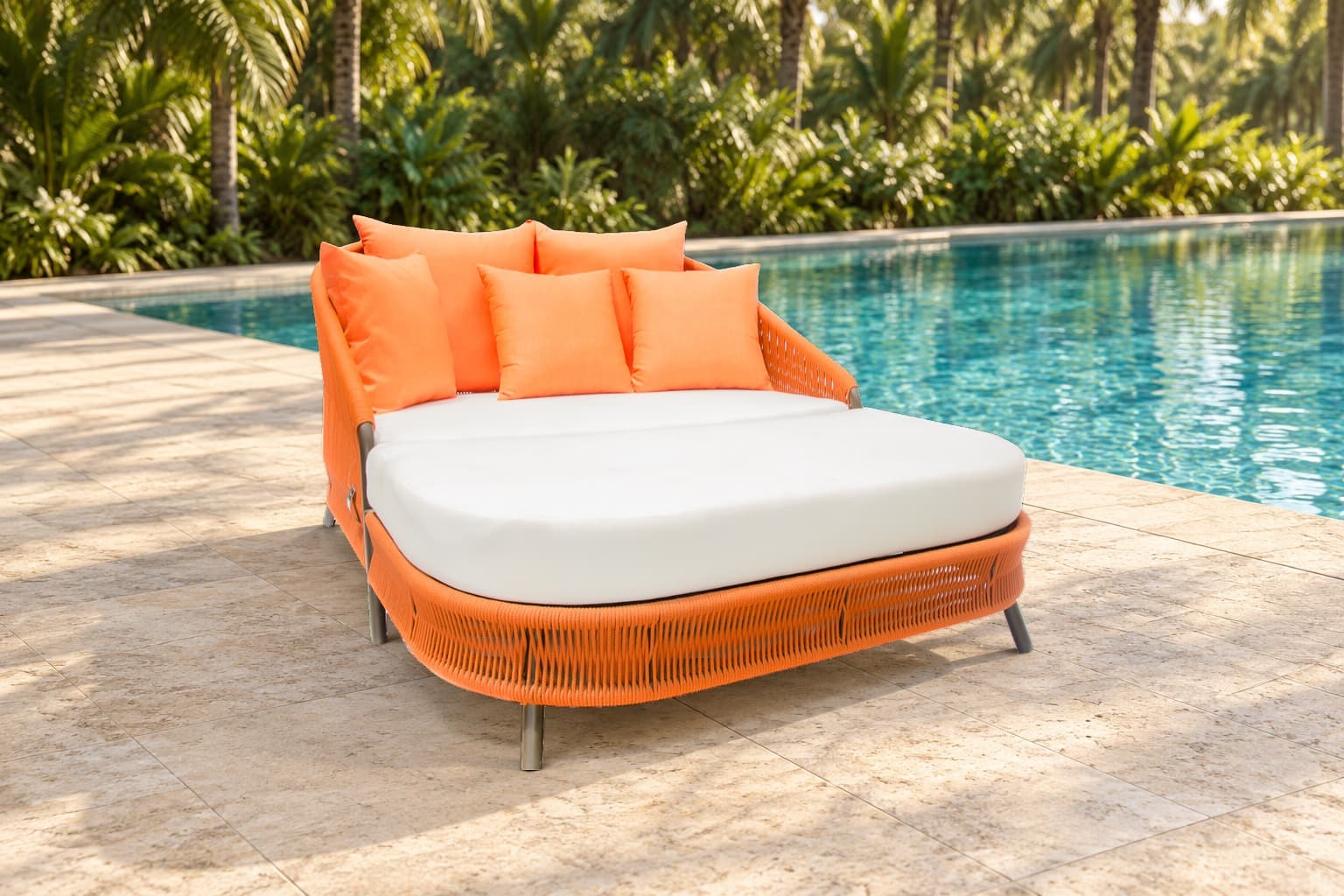 Chaise SUMMER bipartida em ambiente