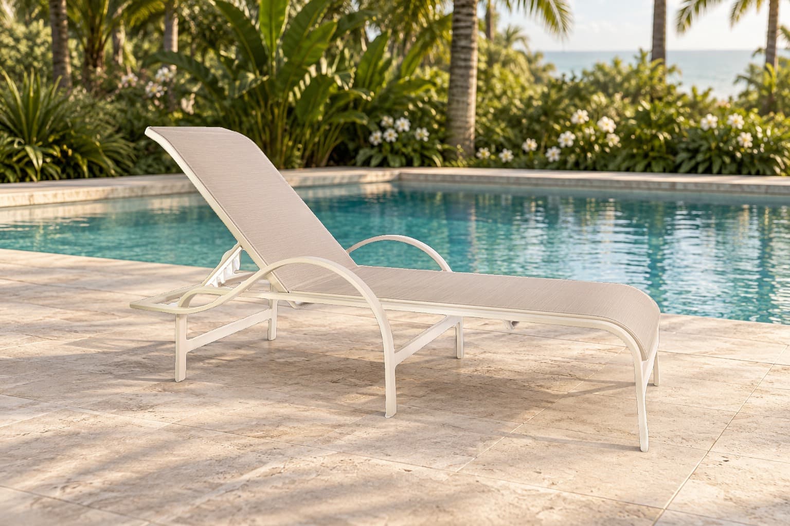 Espreguiçadeira ELEGANCE Tela em ambiente