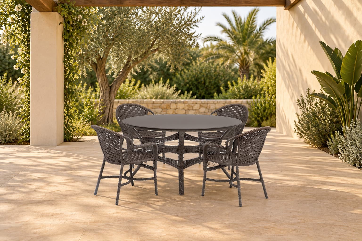 Mesa BELIZE vidro em ambiente