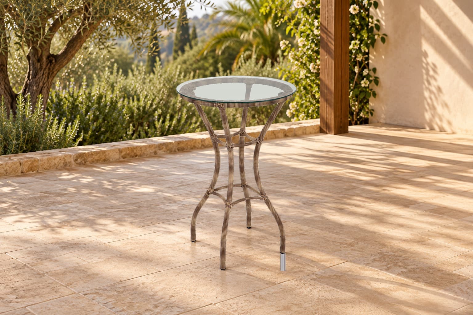 Mesa bistrô Degust em ambiente
