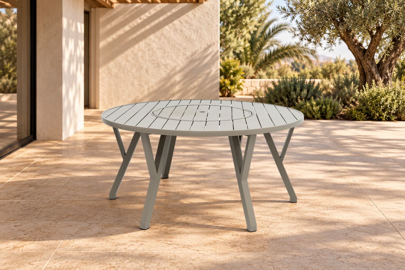 Mesa Pratic girador 1,60m em ambiente