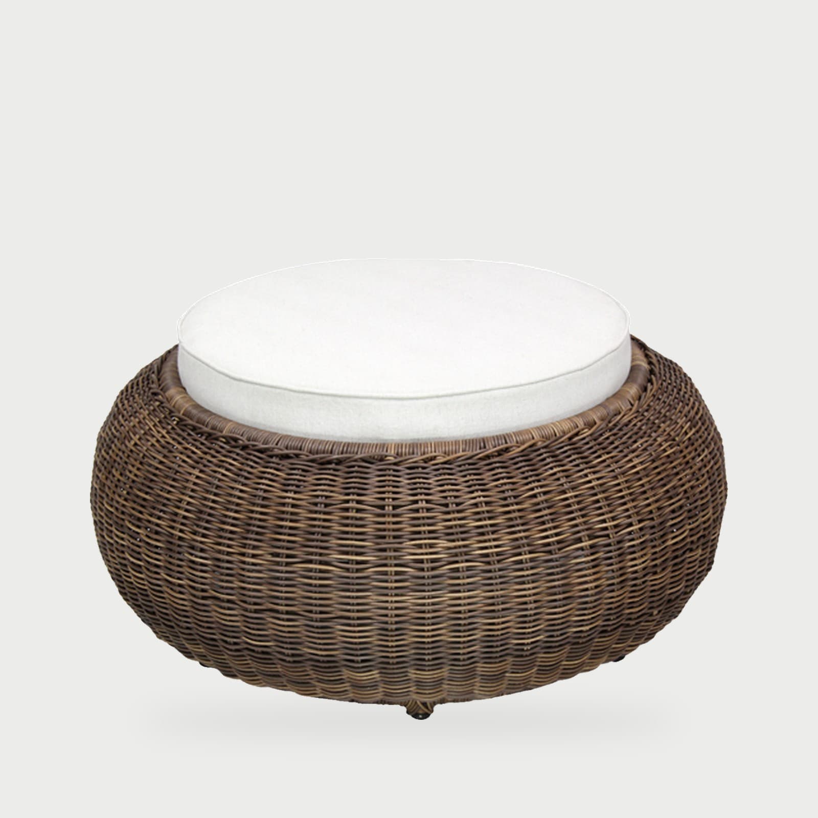 Puff baixo CONTEMPORANEA cordão/estofado