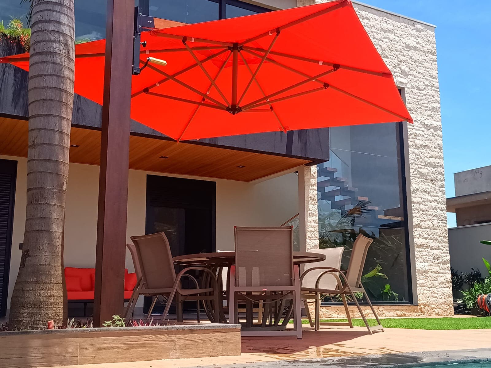 Mesa Pratic diam. 1,60m pé Barrica