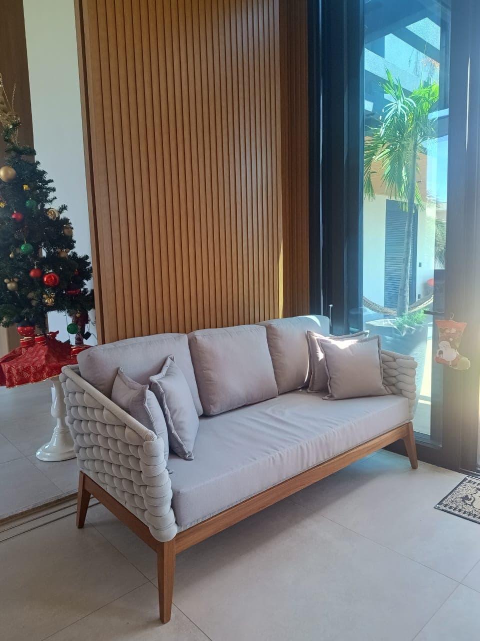 BILT Poltrona tricô com enchimento