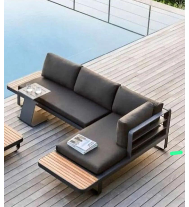 Sofá L LUZERN com Espreguiçadeira